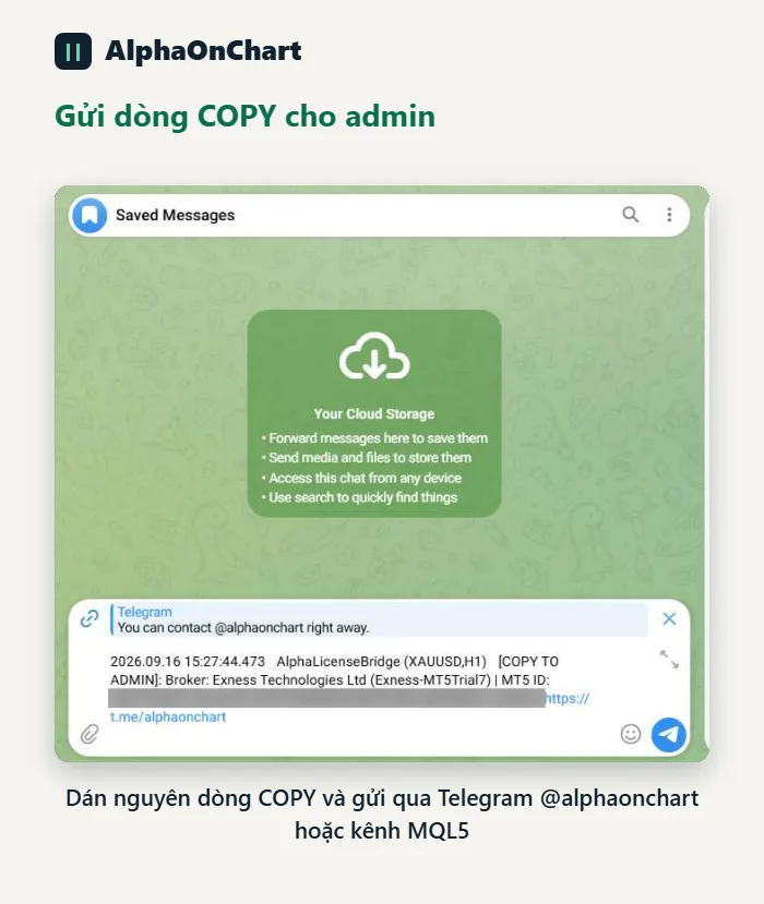 Gửi cho admin và chờ xác nhận