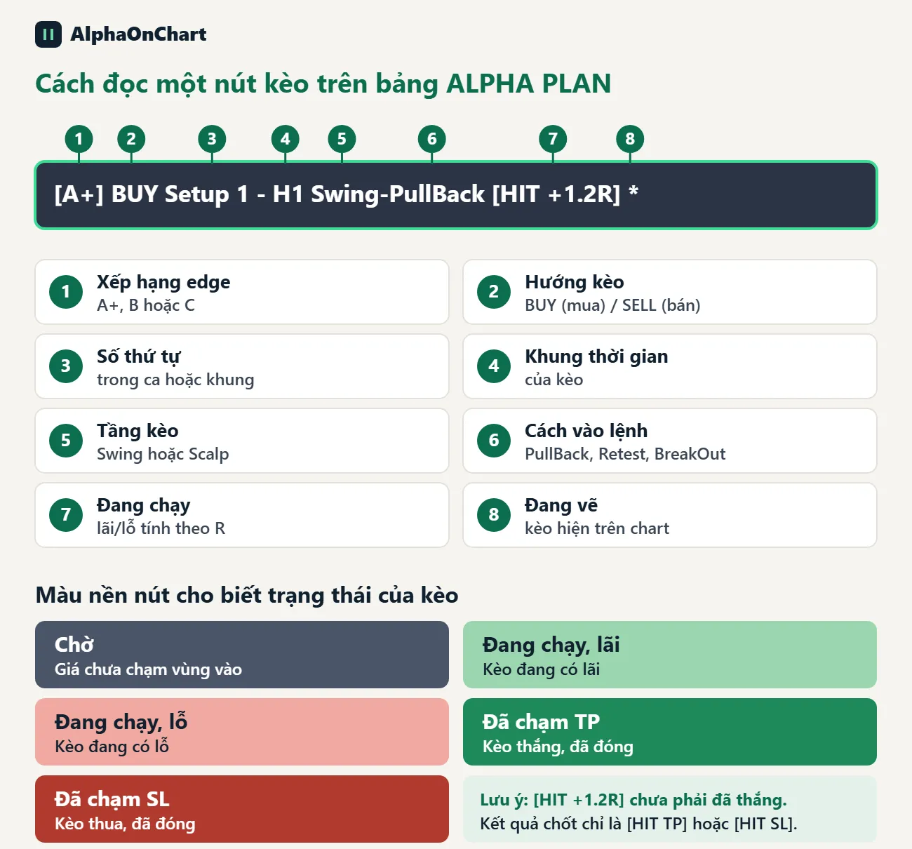 Đọc và bật các kèo (setup)
